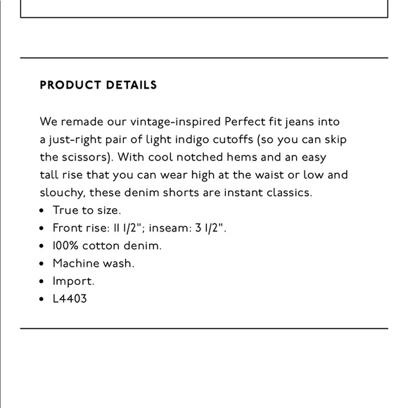 Madewell Perfect Jean Short - Picture 3 of 6